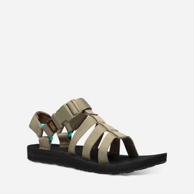 Teva Original Dorado - Women's Teva Hiking Sandals - Olive / Light Green / Black | India (OGTM43815)